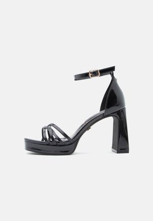ALICE CROSS - Sandale cu platformă - black
