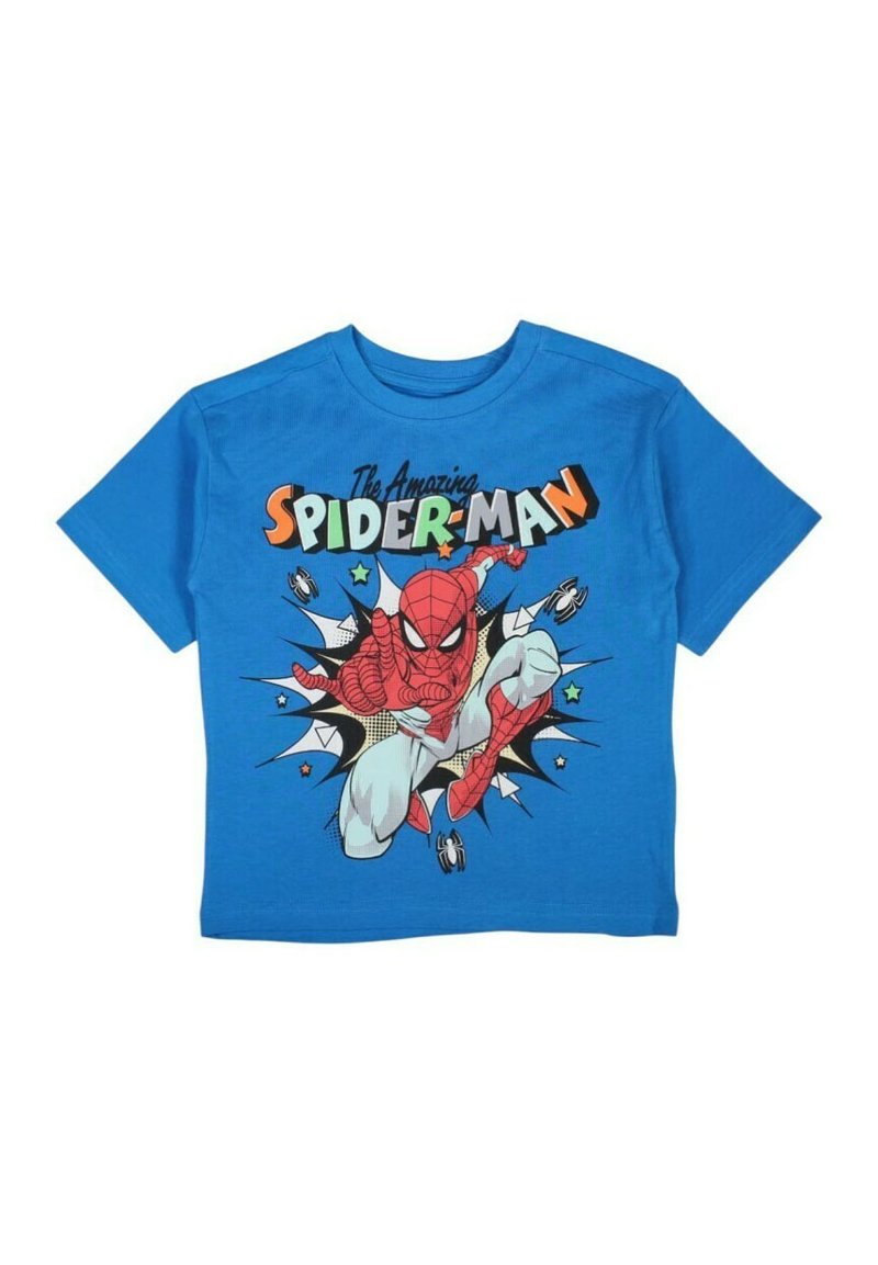 Marvel T-shirt print blauw