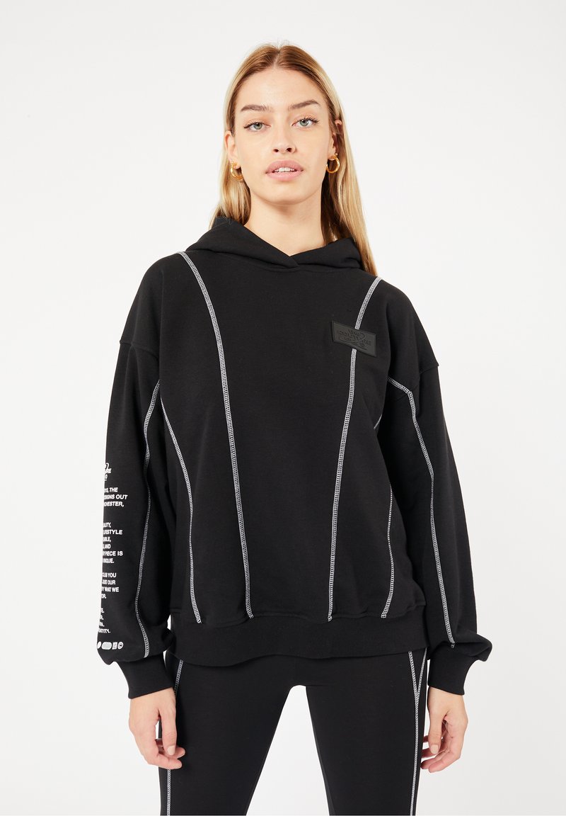 The Couture Club OVERLOCK DEFINITION - Hoodie - black - Zalando.ie