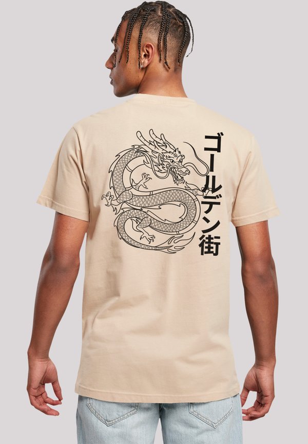 DRACHE GOLDEN GAI - T-Shirt print - sand