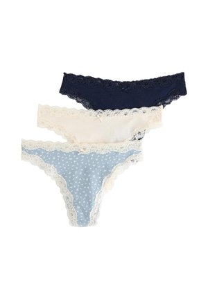Lindex 3 PACK - Perizoma - light dusty blue
