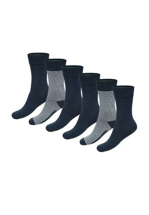 3-PACK  - Socks - navy-stripe