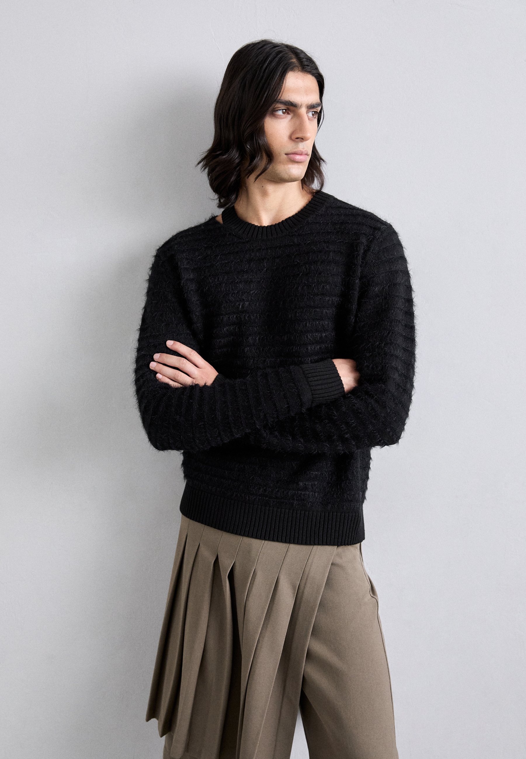 MM6 Maison Margiela CREWNECK - Jumper - black/black/black - Zalando