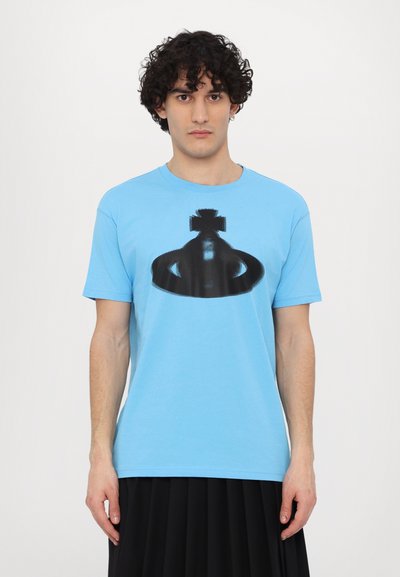 Vivienne Westwood HALFTONE ORB CLASSIC UNISEX - Apdrukāts T-krekls - blue