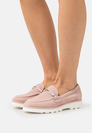 Mocassins Escada Roses - Taille 40, Daim Et Cuir, Fabriqués En Italie, Occasion