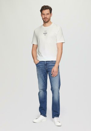 MIT FRONT - T-shirt imprimé - weiß