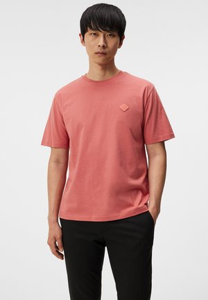 J.LINDEBERG HALE LOGO PATCH - T-shirt basic - dusty cedar