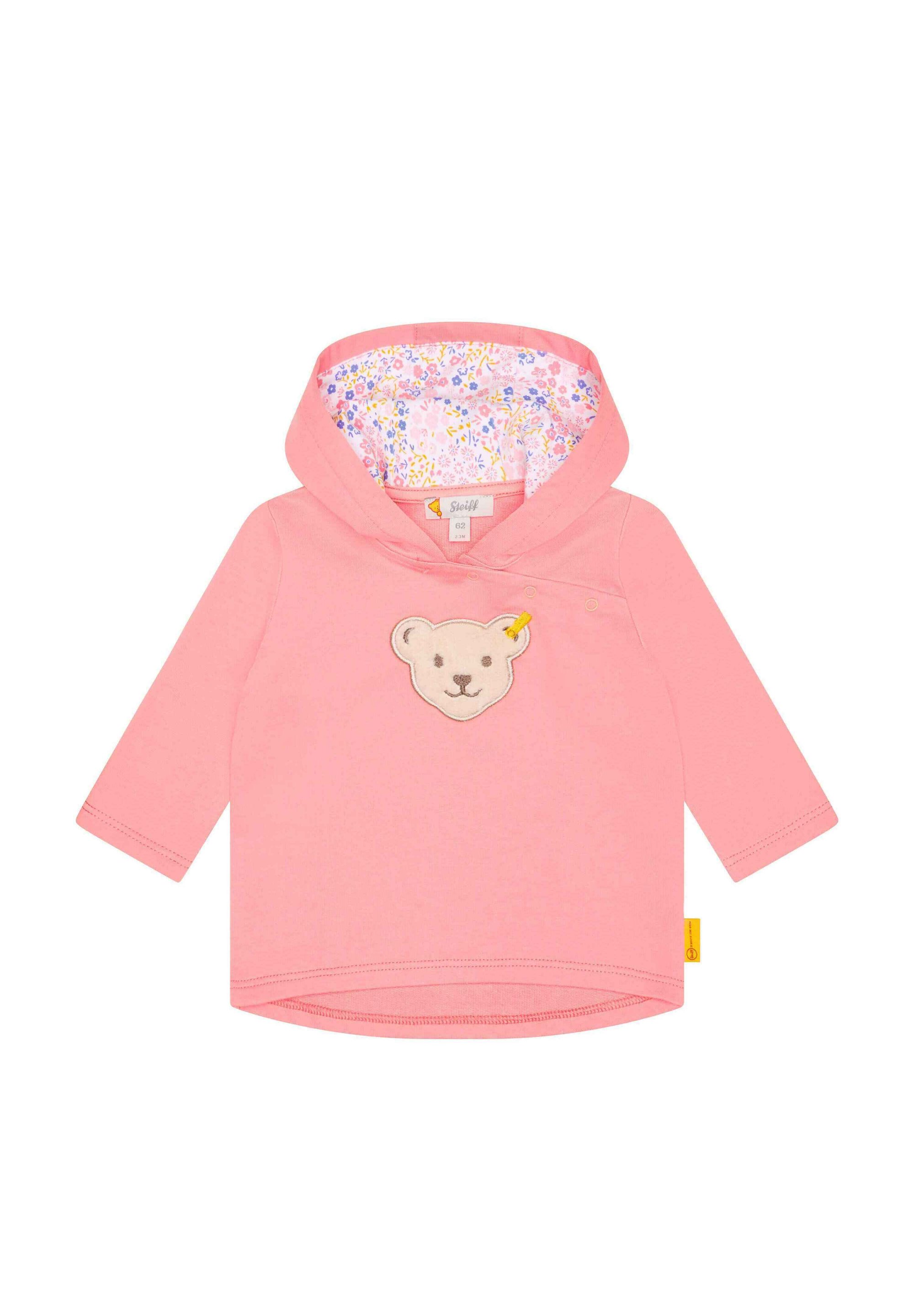 Steiff Sweatshirt Mit Teddy-Kapuze & Quietscher - Tannengrün Für Jungen