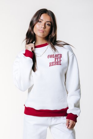 DROPPED SHOULDER - Melegítőfelső - off white