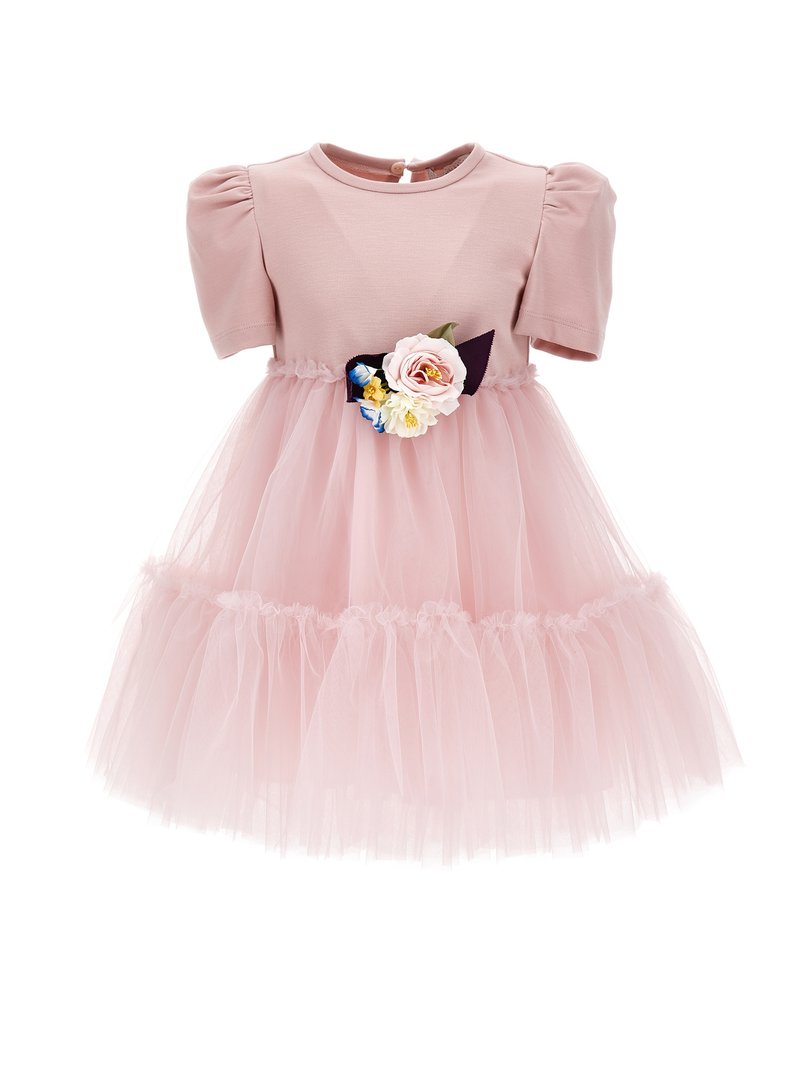 Monnalisa ABITO BALLERINA VITA ALTA - Juhlamekko - cipolla chiaro