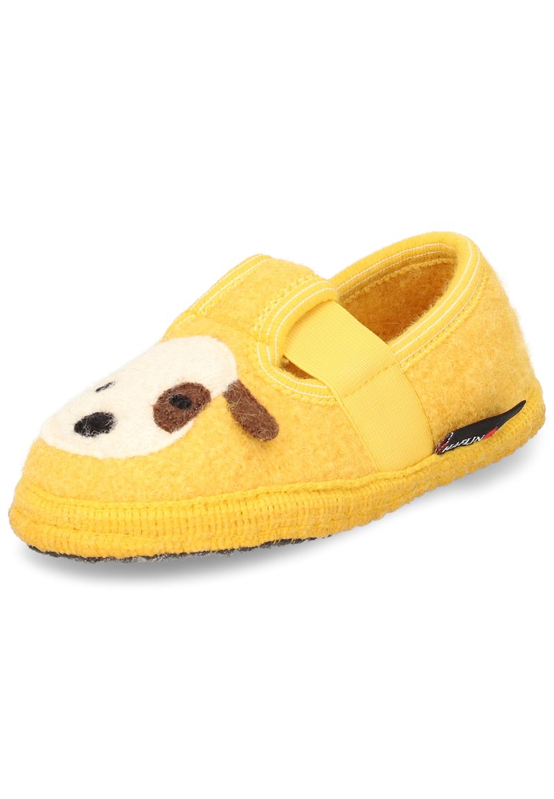 Kinder Klettschuhe | Haflinger PETS SONNE Slipper gelb - CE68081 Kinder Klettschuhe | Haflinger PETS SONNE Slipper gelb - CE68081