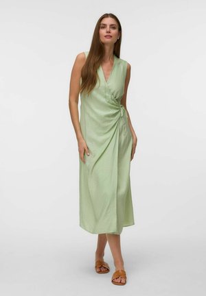 Vero Moda, DRESS VMOLINE LONG DRESS - Robe de jour - fog green