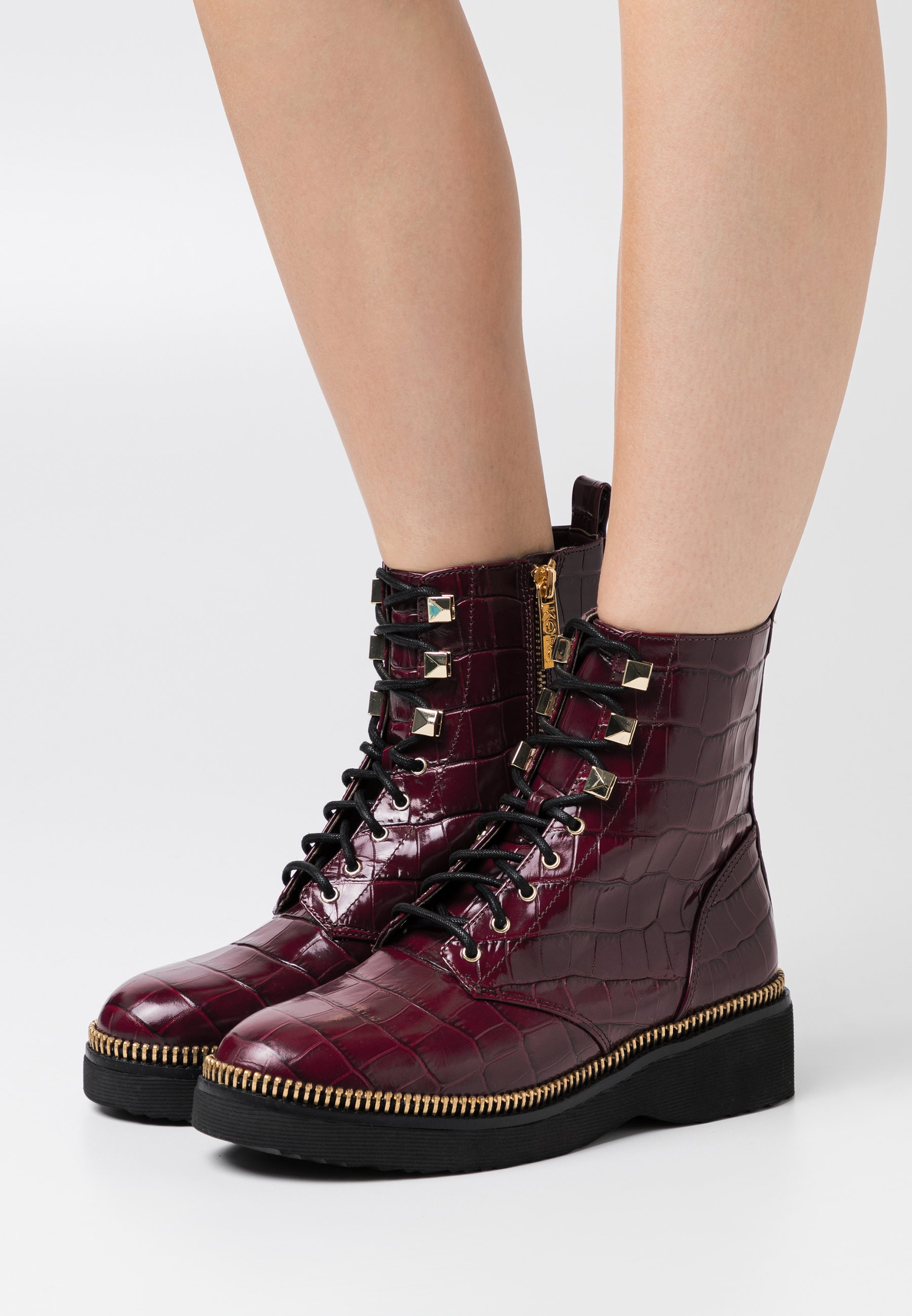 michael kors red boots