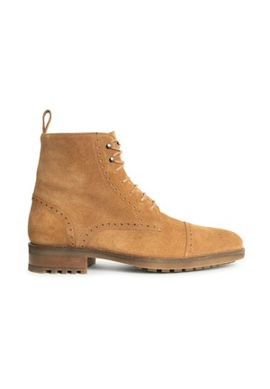 ERNESTO - Bottines à lacets - marron clair