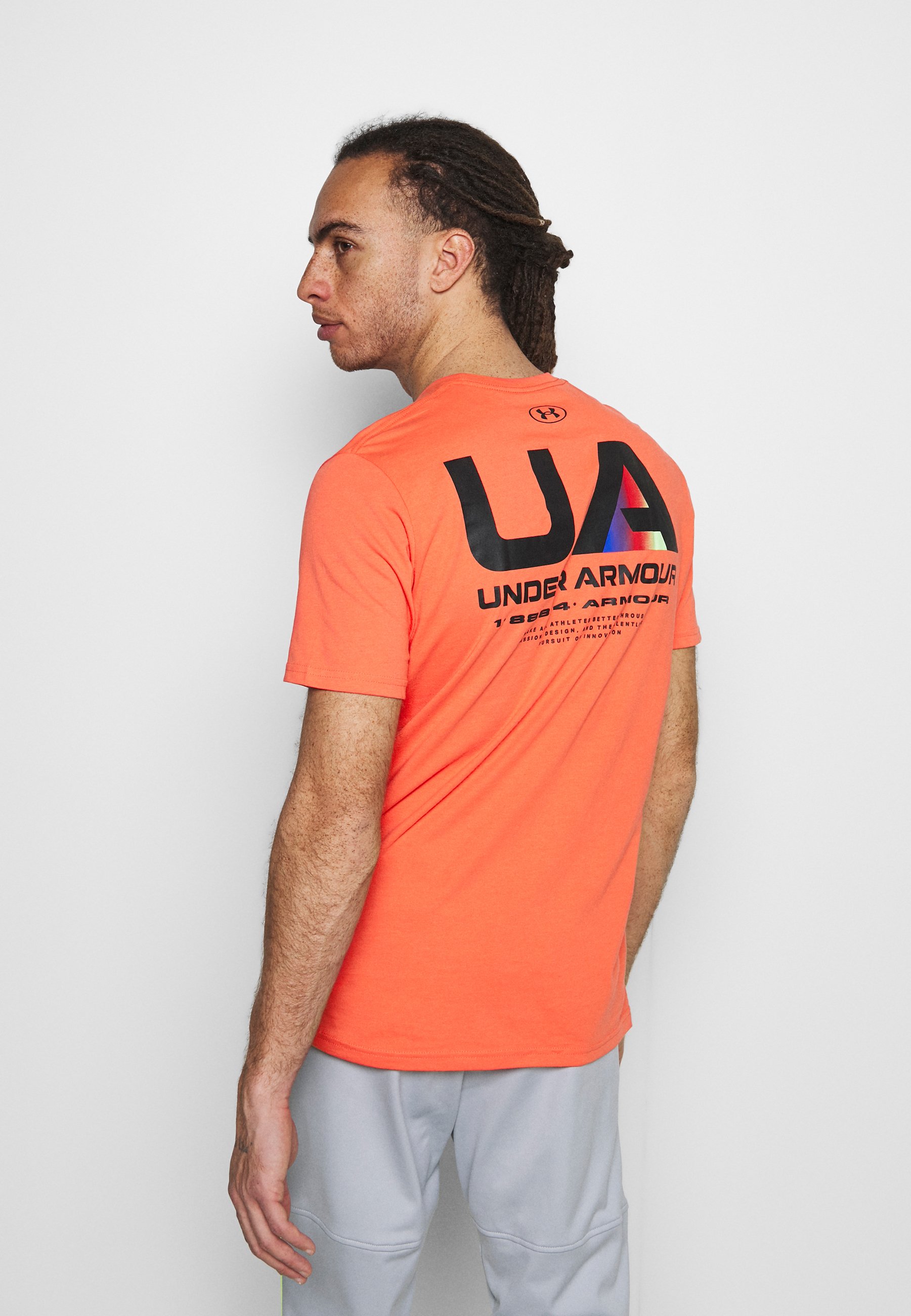 Under Armour Lockertag T Shirt Print Red Rot Zalando Se