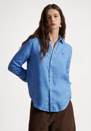 CLASSIC FIT LINEN SHIRT - Paitapusero - blue