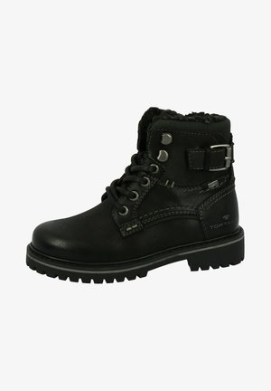 MIT LOGO-PR - Lace-up ankle boots - schwarz