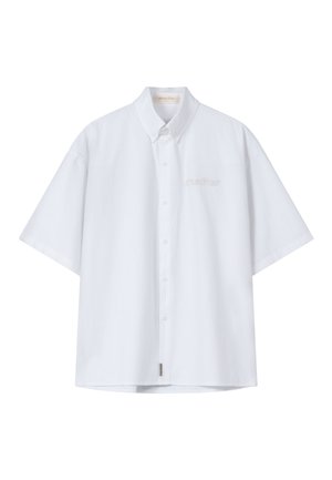 Fehér, rövid ujjú, galléros ing gombokkal, a bal mellrészen finoman hímzett "another." felirattal.