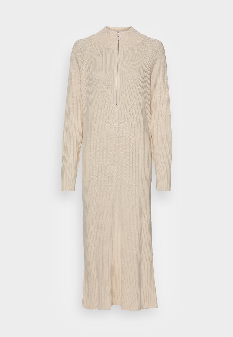 YAS Tall MAVI MIDI ZIPPER DRESS Jumper dress birch/offwhite