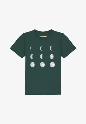 watapparel, MOONPHASES - Print T-shirt - glazed green