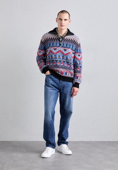 Missoni ROLL NECK  - Jumper - blue/black