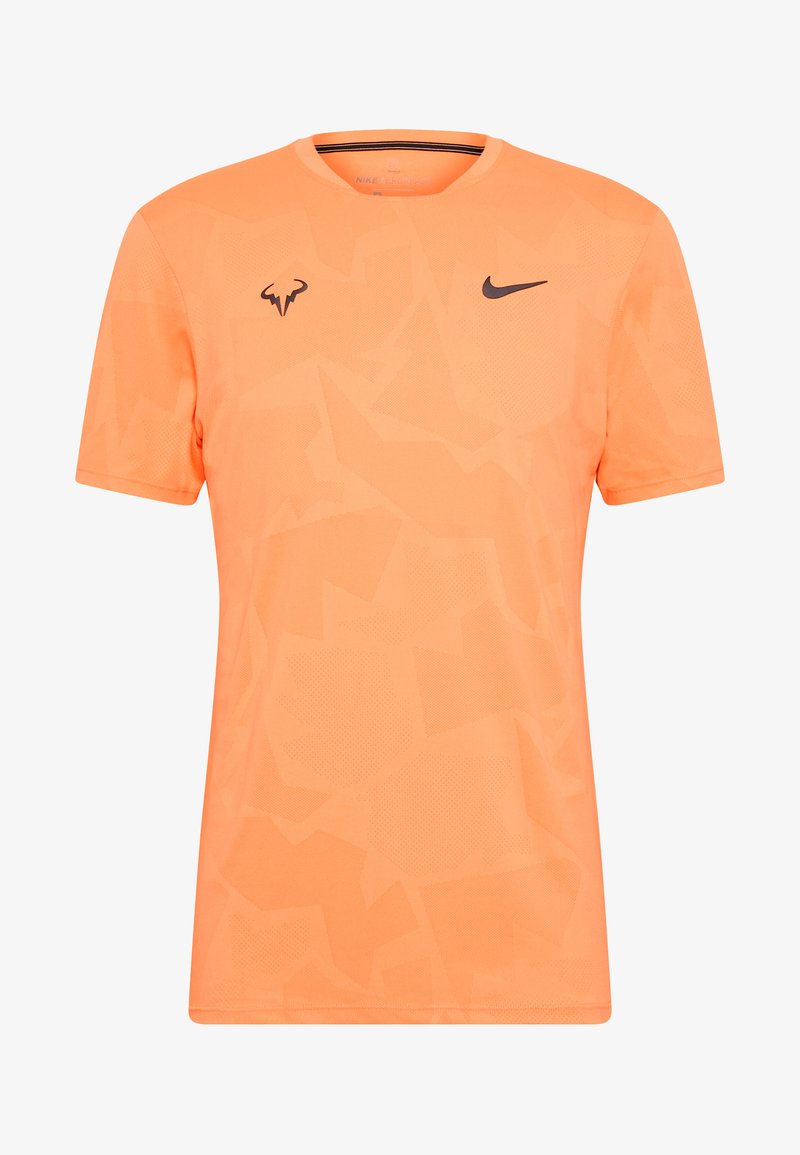 Nike Performance Rafael Nadal Print T Shirt Orange Pulse Gridiron Orange Zalando Co Uk