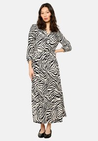 WITH ZEBRA PRINT - Maksi suknelė - black