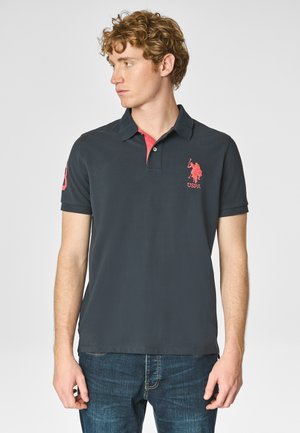 A MANICHE CORTE CON LOGO E NUMERO - Polo - black