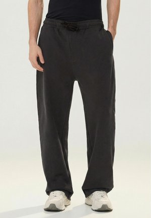 Bershka WIDE-LEG - Tréningruha alsók - black