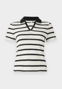 ONLHALIA COLLAR BOX - Poloshirts - cloud dancer/black
