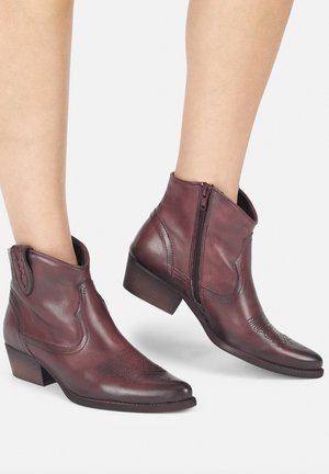 Boots à talons - borgonha