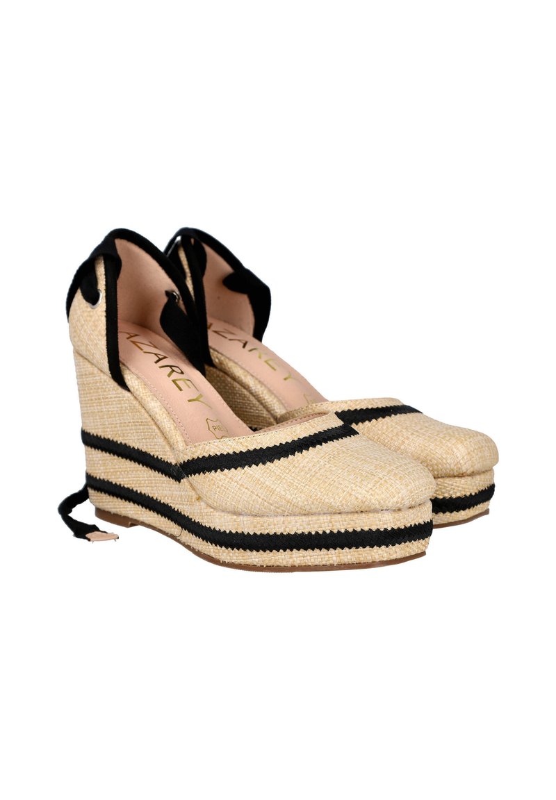 Azarey Zapatos de salón con cordones beige