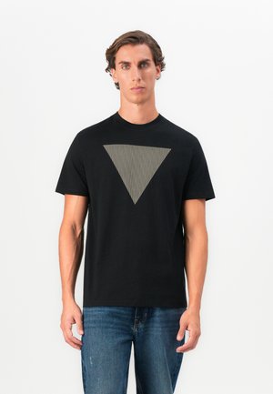 TRIANGLE LOGO TEE - T-Shirt print - jet black