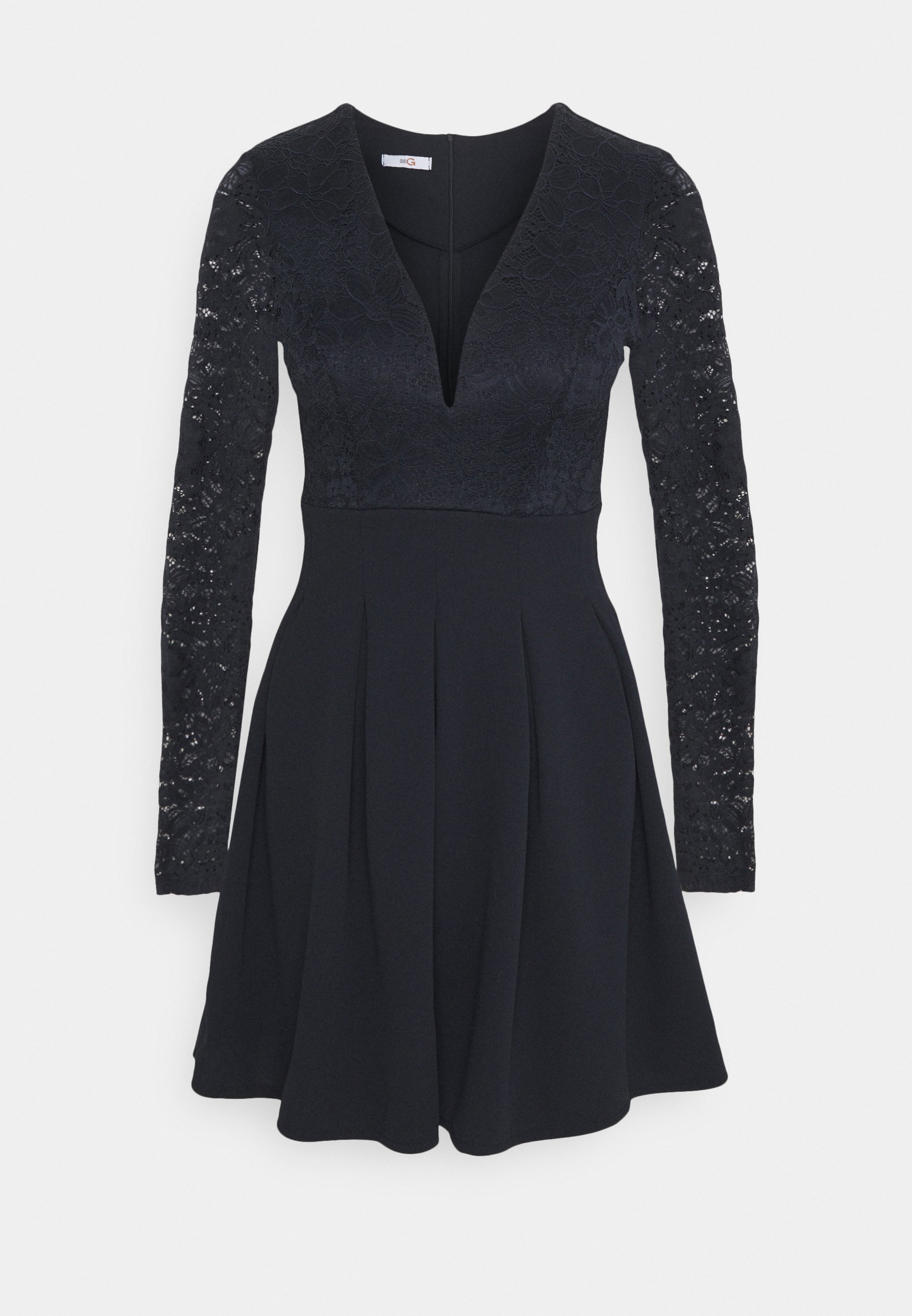 WAL G. VIVTORIA PLUNGE SKATER DRESS 