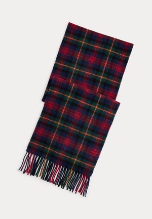 Polo Ralph Lauren TARTAN FRINGE WOOL SCARF - Šal - red/multi