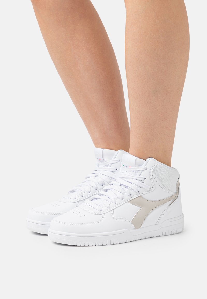 Diadora RAPTOR MID - Trainers - triple white/white - Zalando.de