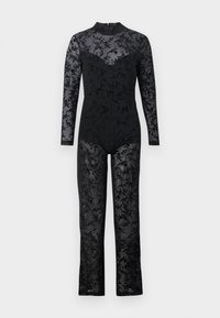 RYLEE FLOCK CATSUIT - Macacão - black