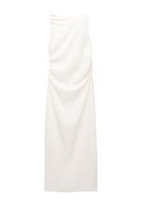 ASYMMETRIC - MIDI - Rochie tip creion - beige