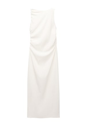 PULL&BEAR ASYMMETRIC - MIDI - Shift dress - beige