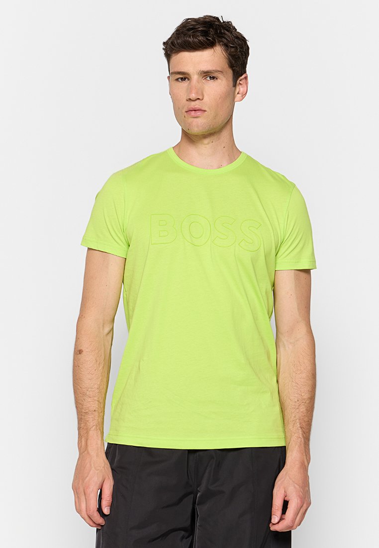 Boss T-shirt print lichtgroen Boss T-shirt print lichtgroen