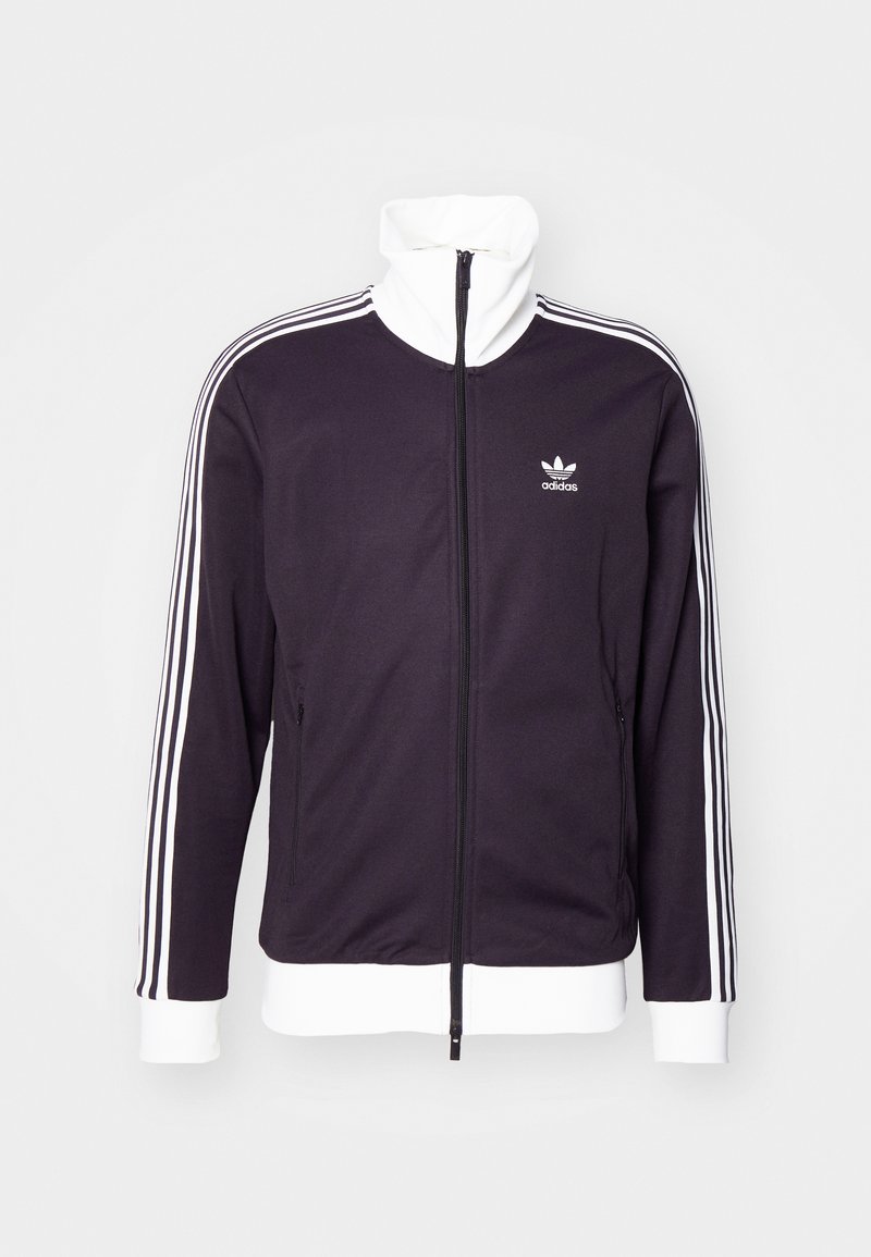 adidas Originals Tröja med dragkedja - aurora black/mörkbrun - Zalando.se