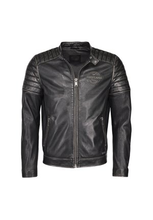 Leren jas - vintage black