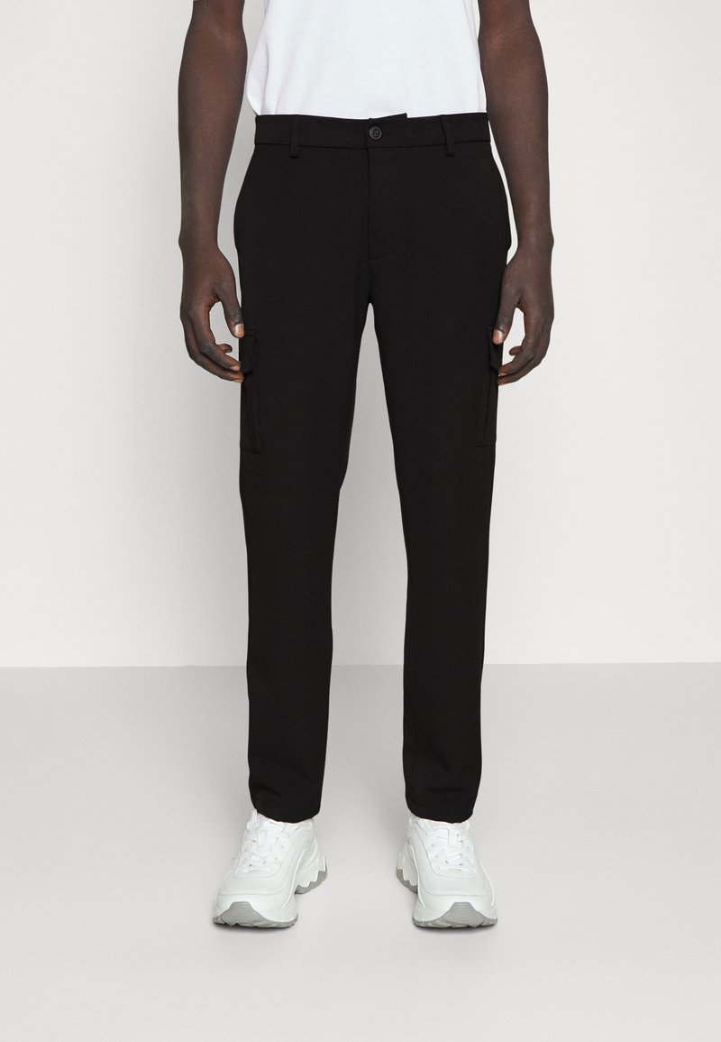 Les Deux COMO REG CARGO SUIT PANTS Pantaloni cargo black/nero