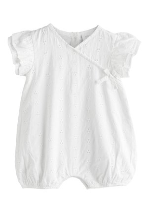 Next, REGULAR FIT - BROIDERIE BABY ROMPER  . - Buksedragter - white