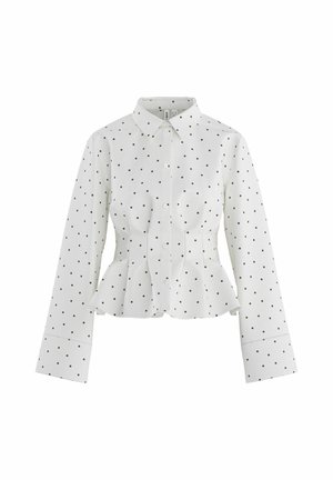 HYPEDROP, LONG SLEEVED SHIRT HDUNDINE PLEATED - Chemisier - white