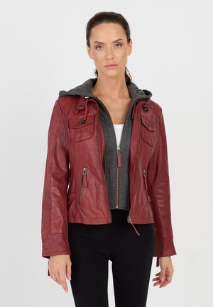 Leren jas - red