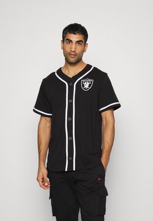 NBA DISTRESSED LOGO BUTTON UP TEE LAS VEGAS RAIDERS - Equipación de clubes - black