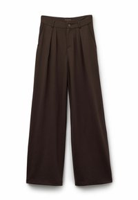 WITH PLEATS - Pantalones - brown