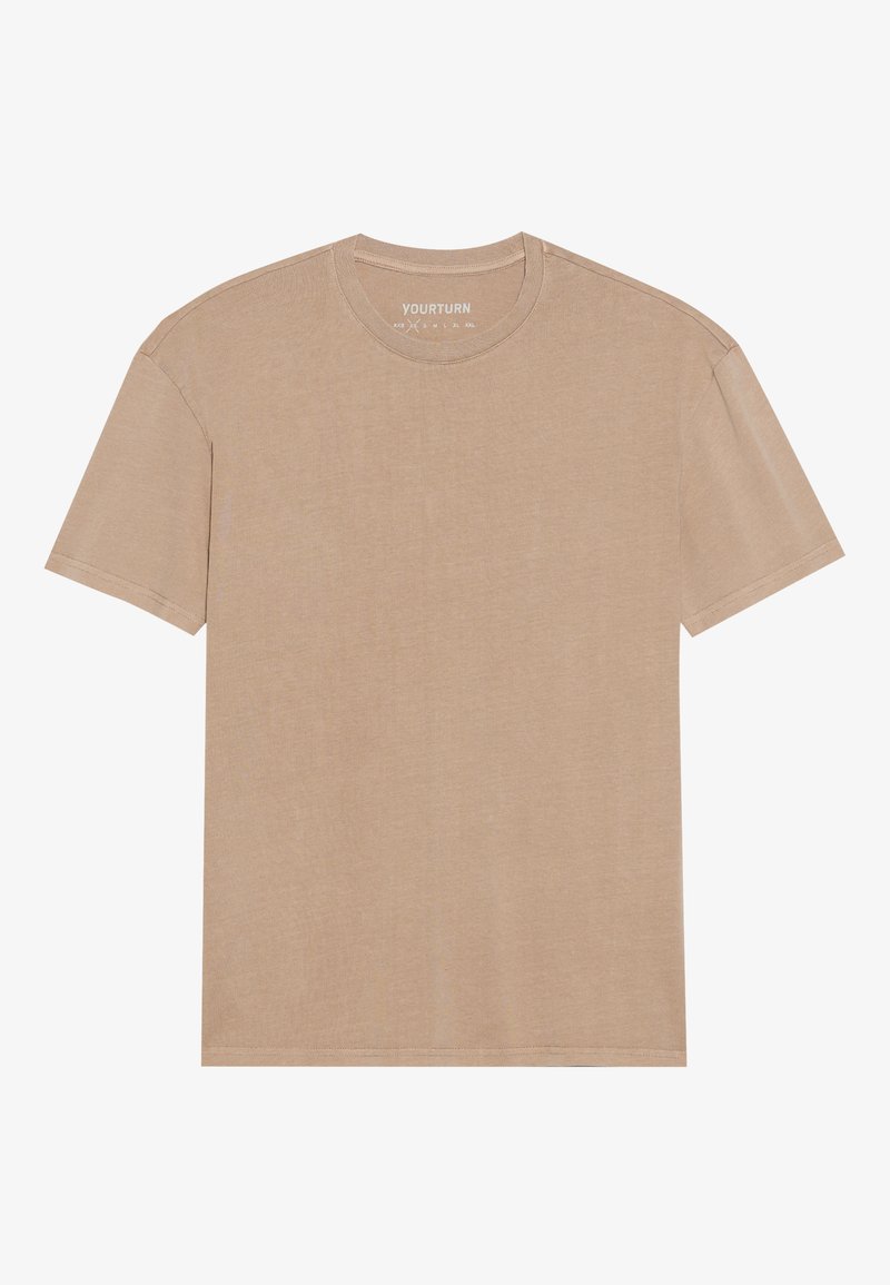 YOURTURN T-shirt basic taupe YOURTURN T-shirt basic taupe