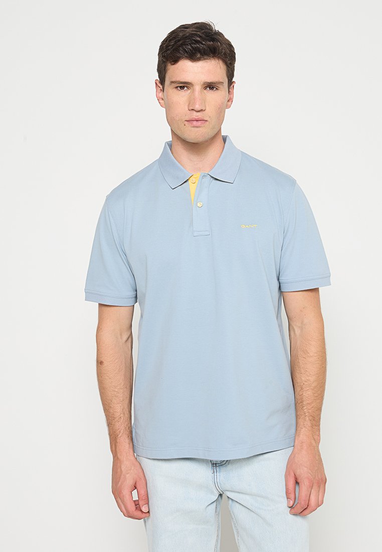 Gant Poloshirt blauw gemêleerd